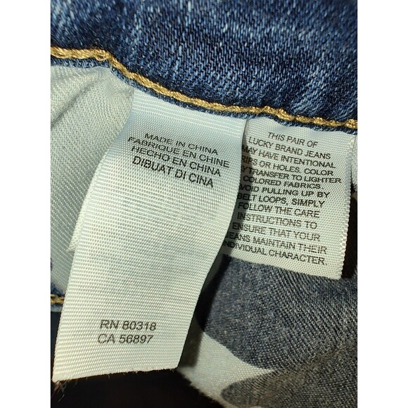 Lucky Brand Brooke Legging Jeans Womens 2 26 Ankle Distressed Blue Stretch Denim - Picture 13 of 15